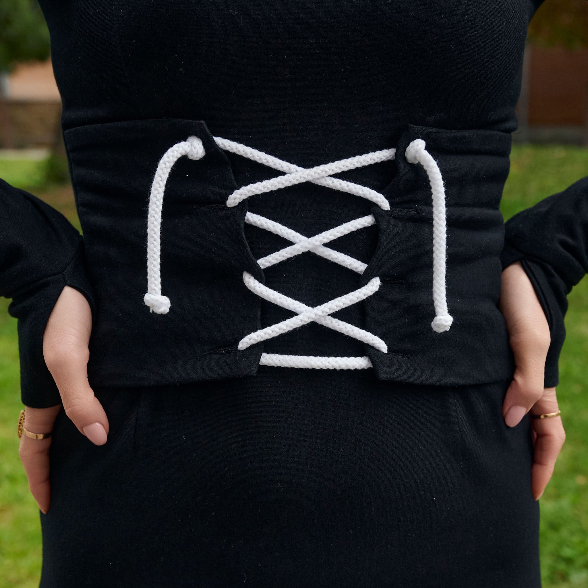 THE CORSET DRESS WITH CLASSIC CORDS